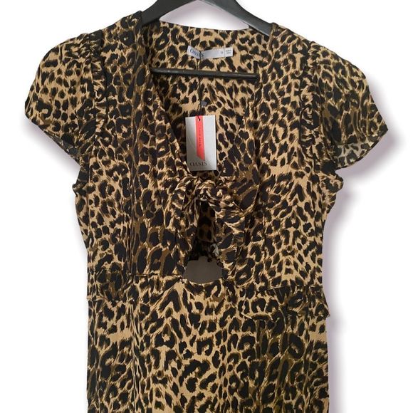 ⭐️Host Pick⭐️ 🆕 Oasis: US 8/UK 12: Leopard Print Midi Dress - Picture 5 of 15